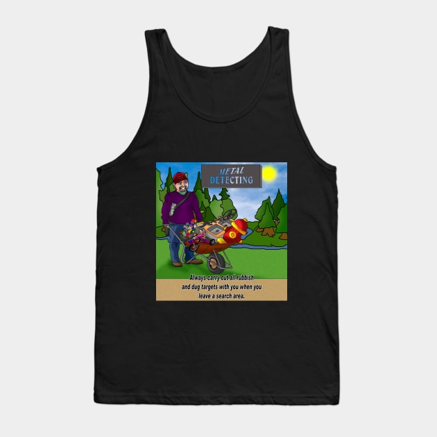 Metal Detecting Rules Tank Top by lytebound